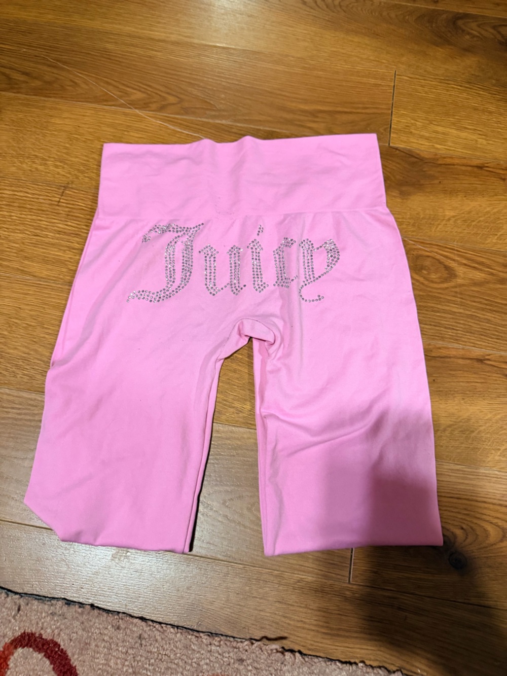 Juicy Couture Pink Rhinestone Logo women Leggings